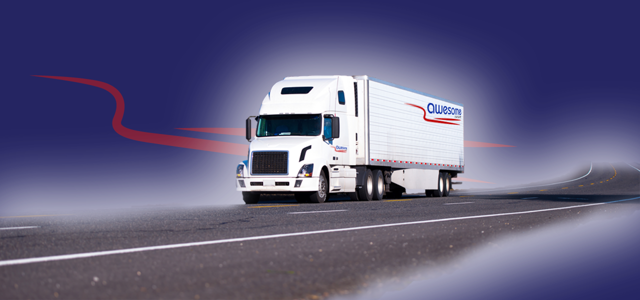 Truck Driving on Road